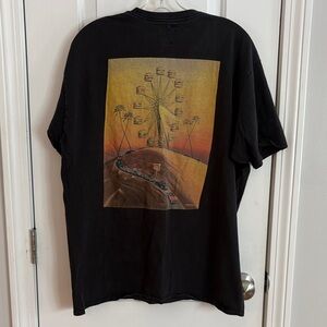 Black Graphic T-Shirt In-N-Out burger Ferris Wheel Design